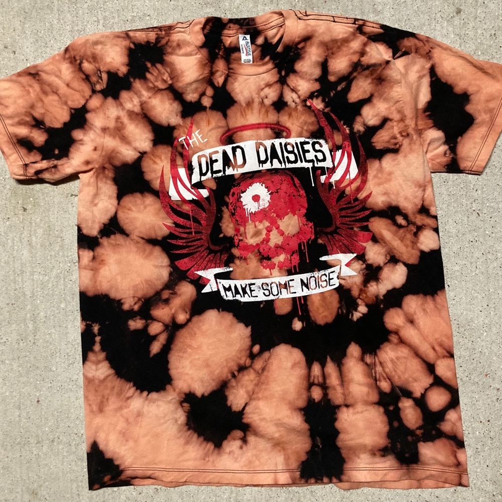 Up-Cycled The Dead Daisies Bleach Dyed T-Shirt